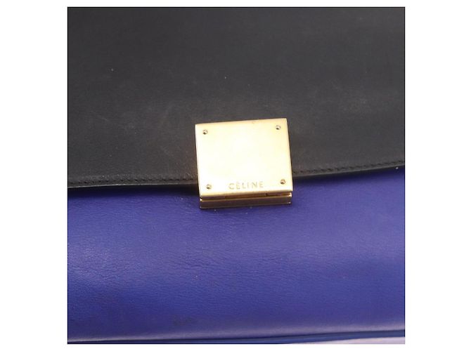 Céline CELINE Trapeze Hand Bag Leather 2way Red Black - vista 21