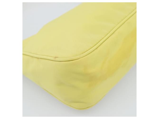 PRADA Hand Pouch Nylon Yellow Silver - vista 14