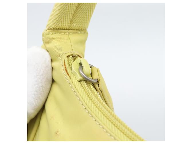 PRADA Hand Pouch Nylon Yellow Silver - vista 18