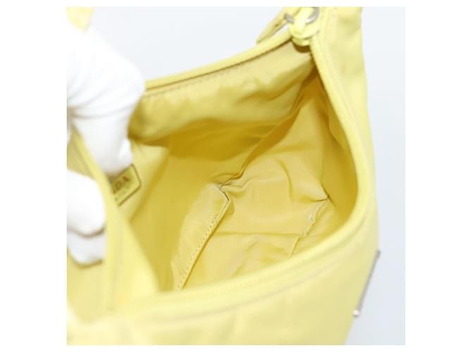 PRADA Hand Pouch Nylon Yellow Silver - vista 20