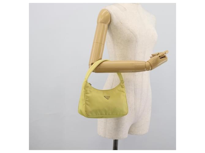 PRADA Hand Pouch Nylon Yellow Silver - vista 22