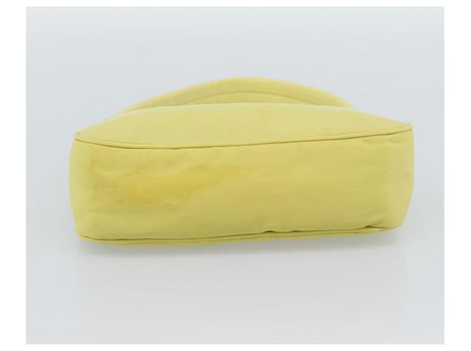 PRADA Hand Pouch Nylon Yellow Silver - vista 5