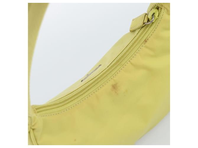 PRADA Hand Pouch Nylon Yellow Silver - vista 6