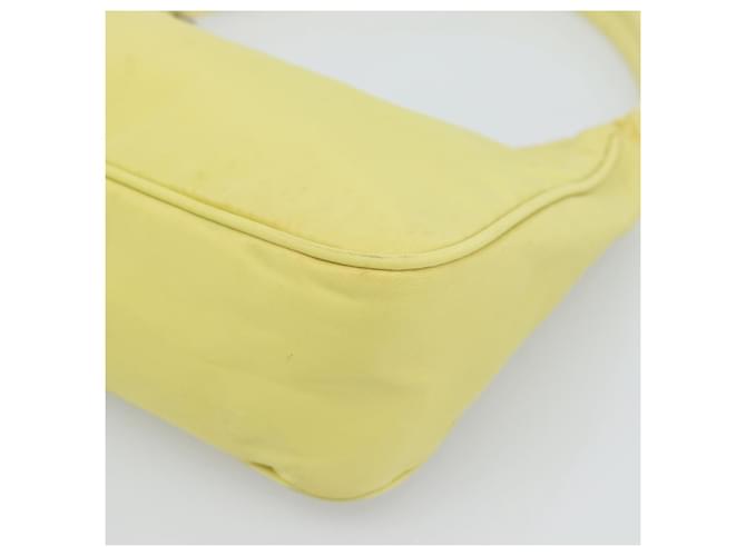 PRADA Hand Pouch Nylon Yellow Silver - vista 9
