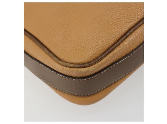 LOEWE Anagram Shoulder Bag Leather Beige Gold - vista 14