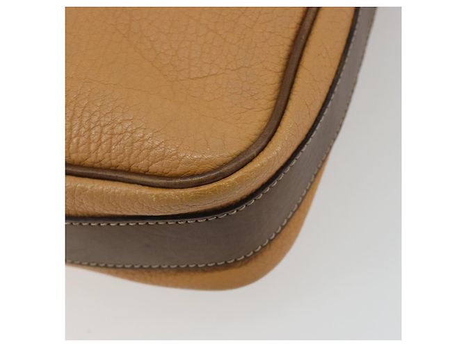 LOEWE Anagram Shoulder Bag Leather Beige Gold - vista 15