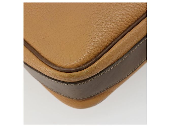 LOEWE Anagram Shoulder Bag Leather Beige Gold - vista 16