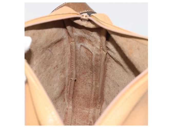 LOEWE Anagram Shoulder Bag Leather Beige Gold - vista 17
