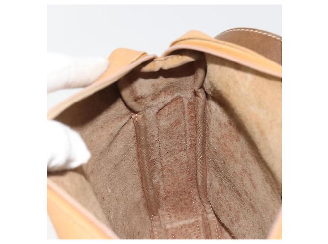 LOEWE Anagram Shoulder Bag Leather Beige Gold - vista 18