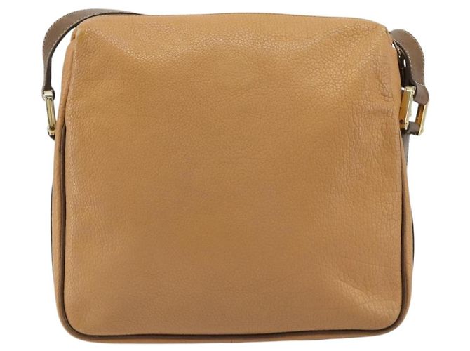 LOEWE Anagram Shoulder Bag Leather Beige Gold - vista 2