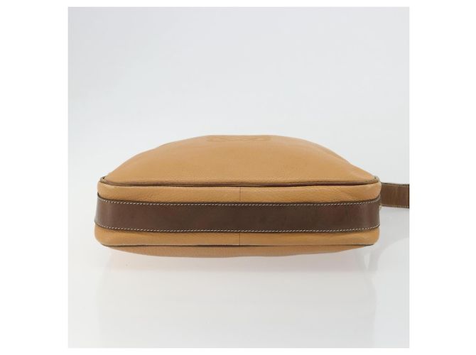 LOEWE Anagram Shoulder Bag Leather Beige Gold - vista 5