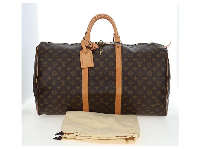 LOUIS VUITTON Monogram Keepall 55 Boston Bag M41424 LV - vista 12