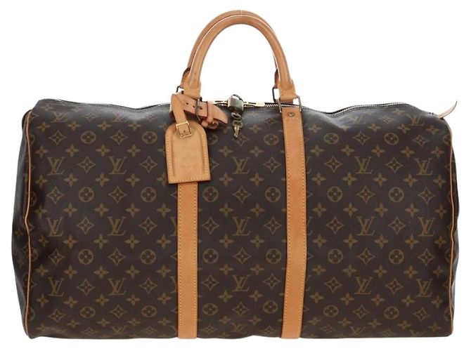 LOUIS VUITTON Monogram Keepall 55 Boston Bag M41424 LV - vista 13