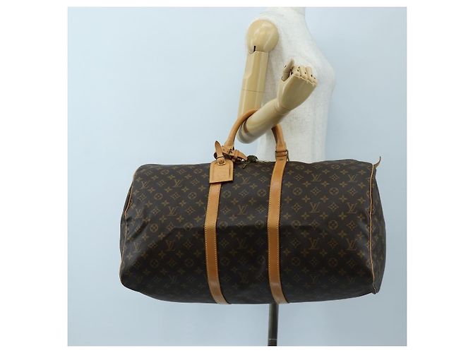 LOUIS VUITTON Monogram Keepall 55 Boston Bag M41424 LV - vista 26