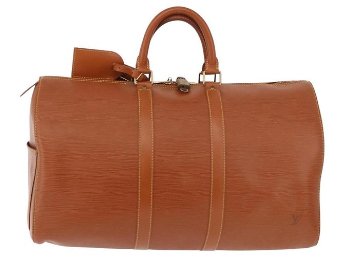 LOUIS VUITTON Epi Keepall 45 Boston Bag Brown M42978 LV - vista 13