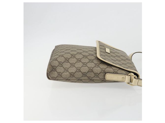 Borsa a tracolla con patta Gucci GG Coated Canvas Small Beige - vista 3