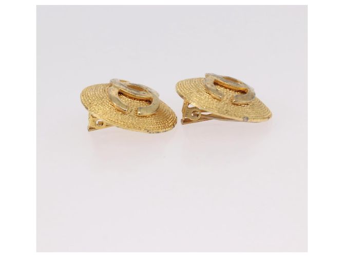 CHANEL Earring Metal Gold Tone CC - vista 13