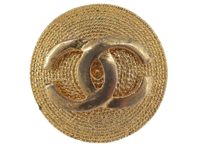 CHANEL Earring Metal Gold Tone CC - vista 3