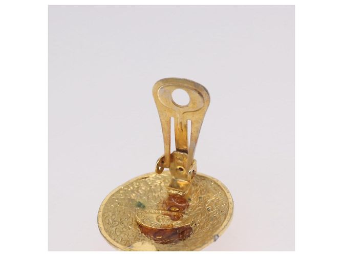 CHANEL Earring Metal Gold Tone CC - vista 6