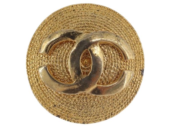 CHANEL Earring Metal Gold Tone CC - vista 8