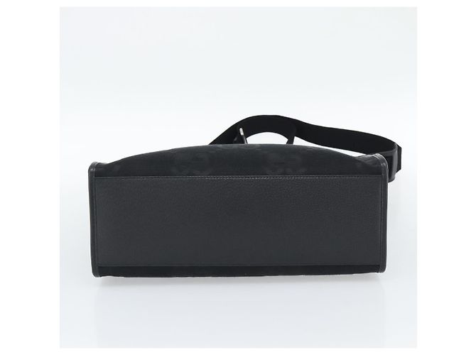 GUCCI Sac à main Jumbo GG Canvas 2way Noir Argent 678839 - vue 11