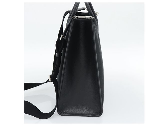 GUCCI Sac à main Jumbo GG Canvas 2way Noir Argent 678839 - vue 5