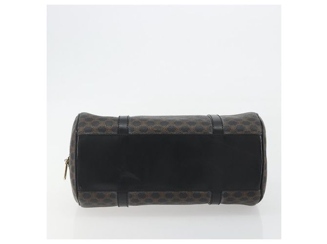 Céline CELINE Macadam Canvas Mini Boston Bag PVC Black Gold - view 10