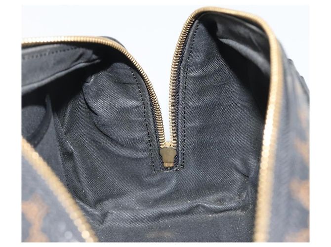 Céline CELINE Macadam Canvas Mini Boston Bag PVC Black Gold - view 18