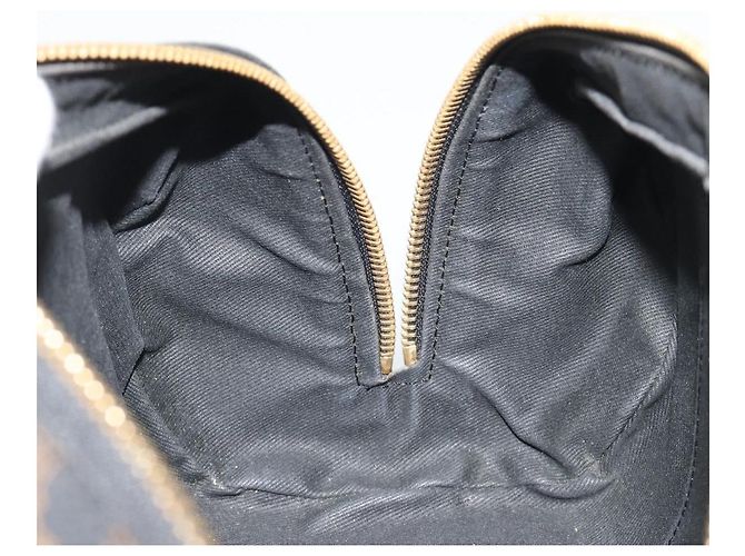 Céline CELINE Macadam Canvas Mini Boston Bag PVC Black Gold - view 19