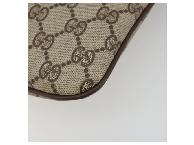 GUCCI GG Supreme Shoulder Bag PVC Leather Beige Gold - vista 10