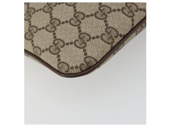 GUCCI GG Supreme Shoulder Bag PVC Leather Beige Gold - vista 13