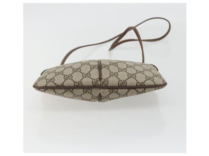 GUCCI GG Supreme Shoulder Bag PVC Leather Beige Gold - vista 9