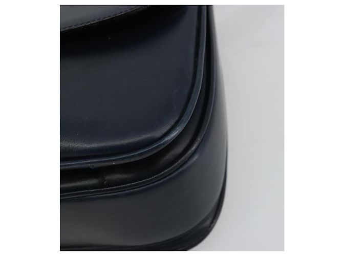 Céline CELINE Hand Bag Leather 2way Navy Gold - vista 15