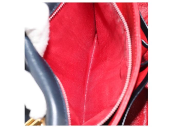 Céline CELINE Hand Bag Leather 2way Navy Gold - vista 25