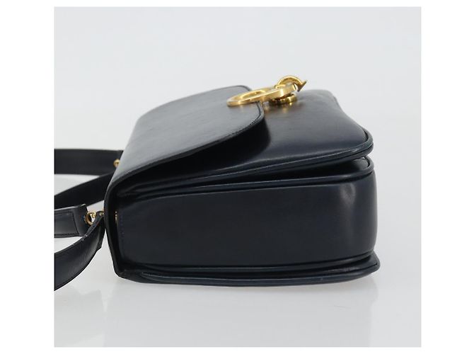Céline CELINE Hand Bag Leather 2way Navy Gold - vista 4