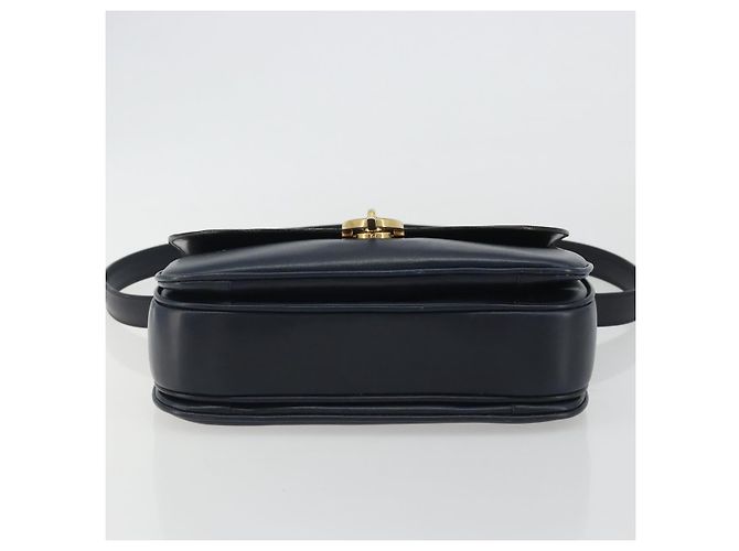 Céline CELINE Hand Bag Leather 2way Navy Gold - vista 5