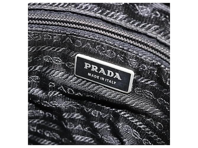 PRADA Shoulder Bag Nylon Black Silver - vista 18
