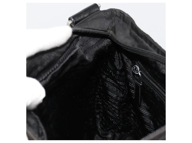 PRADA Shoulder Bag Nylon Black Silver - vista 20