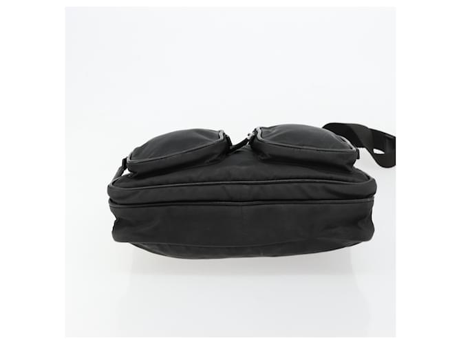 PRADA Shoulder Bag Nylon Black Silver - vista 5