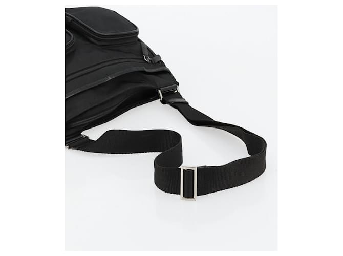 PRADA Shoulder Bag Nylon Black Silver - vista 7
