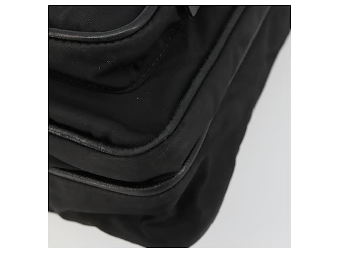 PRADA Shoulder Bag Nylon Black Silver - vista 9