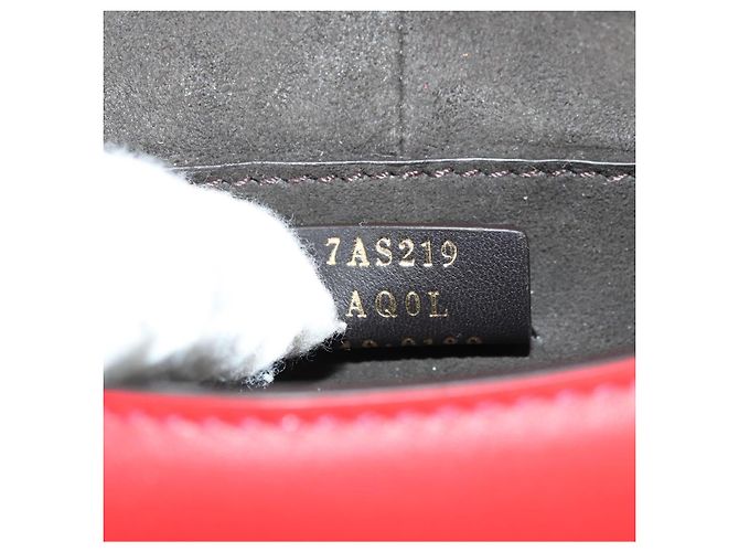 FENDI C'mon Small Shoulder Bag Leather Red Gold - vista 11
