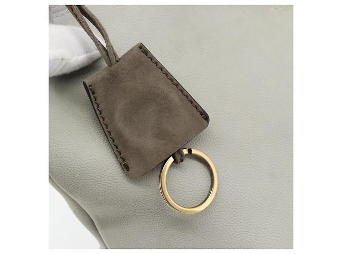 Céline CELINE Shoulder Bag Leather Gray Gold - vista 10
