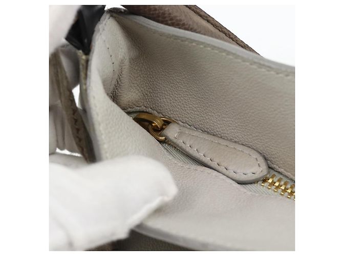 Céline CELINE Shoulder Bag Leather Gray Gold - vista 17