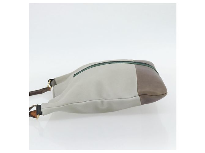 Céline CELINE Shoulder Bag Leather Gray Gold - vista 3