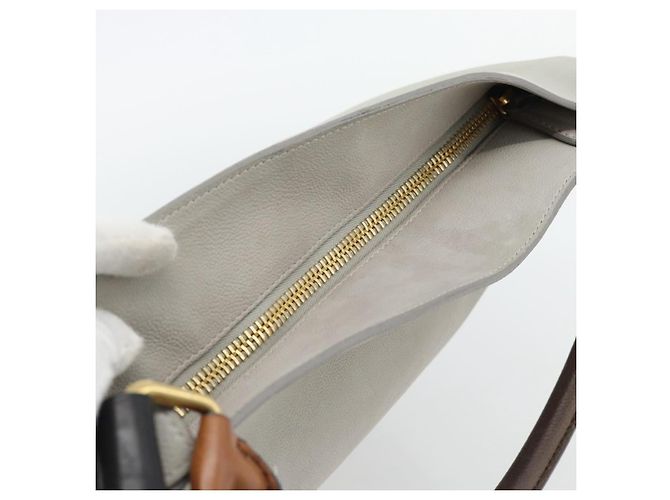 Céline CELINE Shoulder Bag Leather Gray Gold - vista 6