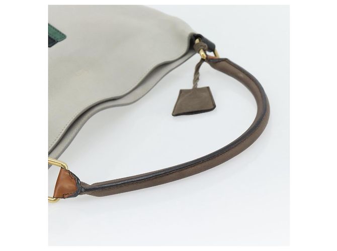 Céline CELINE Shoulder Bag Leather Gray Gold - vista 7