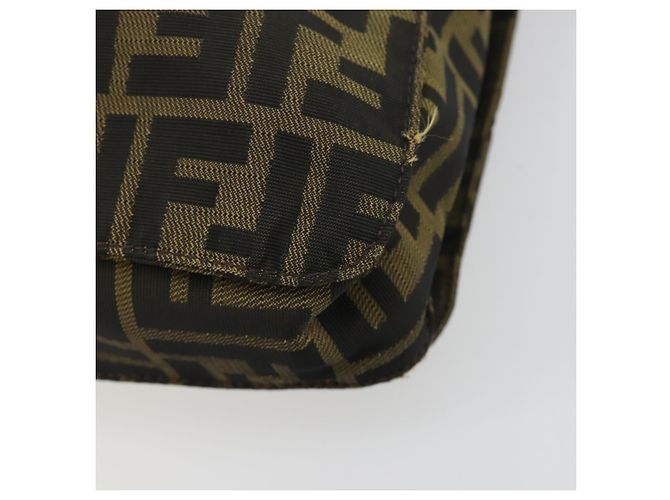 FENDI Zucca Canvas Shoulder Bag Black Brown - vista 15