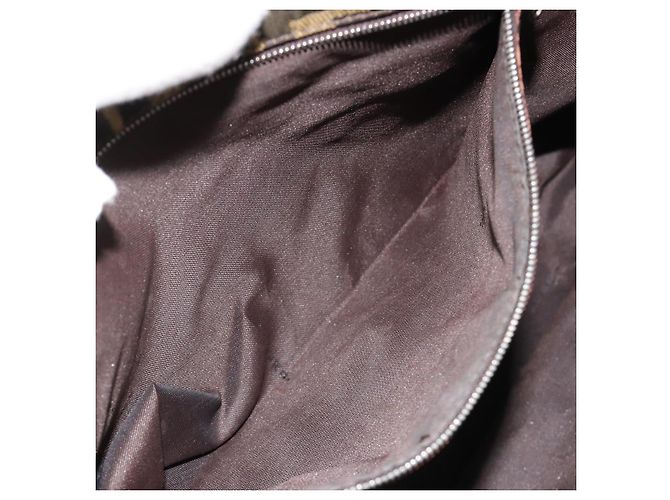 FENDI Zucca Canvas Shoulder Bag Black Brown - vista 22