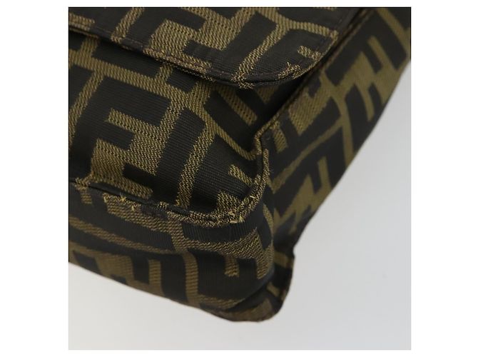 FENDI Zucca Canvas Shoulder Bag Black Brown - vista 9